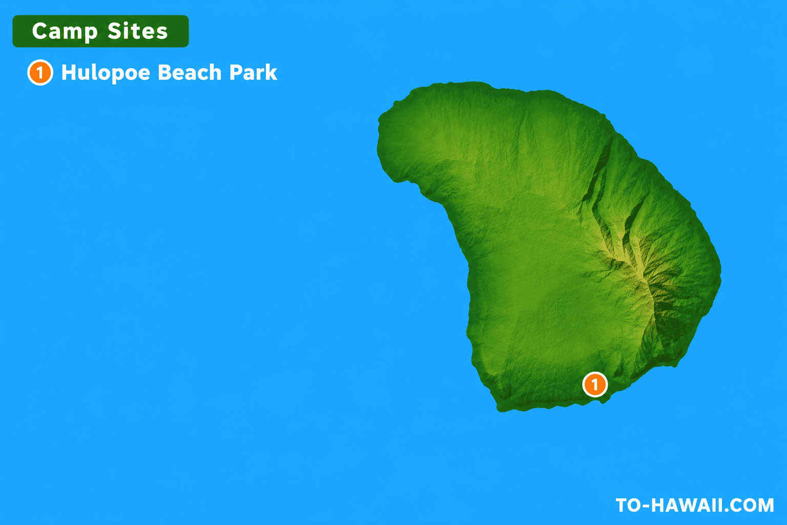 Lanai camping guide graphic