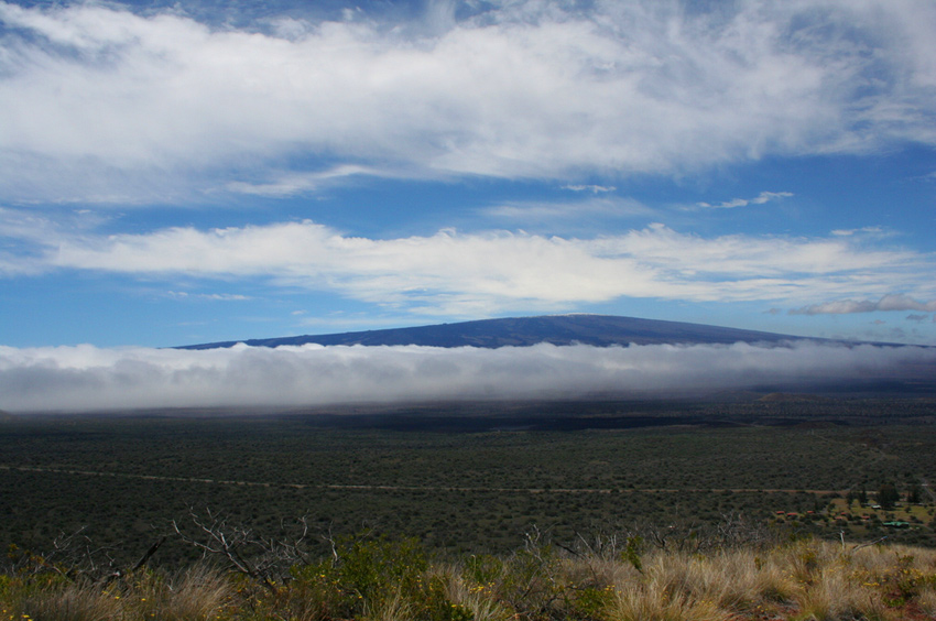 Mauna Loa Behind Clouds