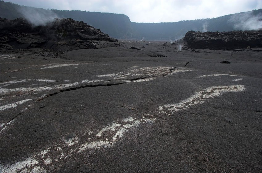 Barren bottom of Kilauea