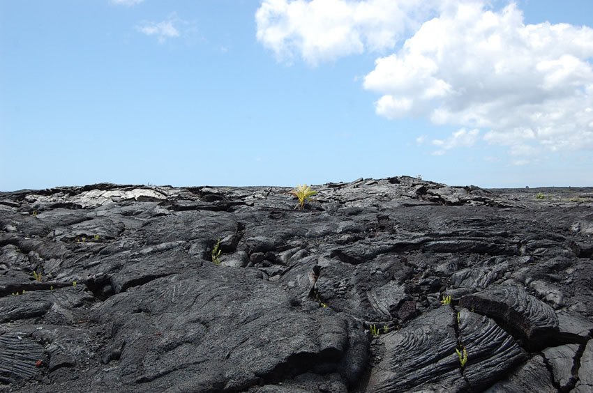 Unique lava scenery