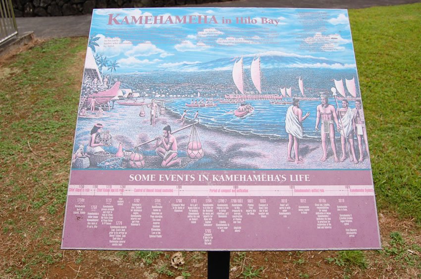 Kamehameha in Hilo Bay