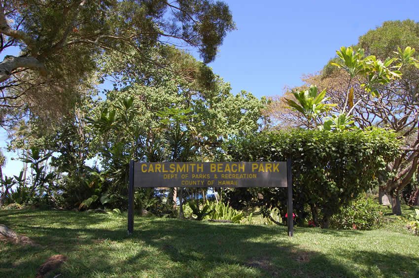 Carlsmith Beach Park sign