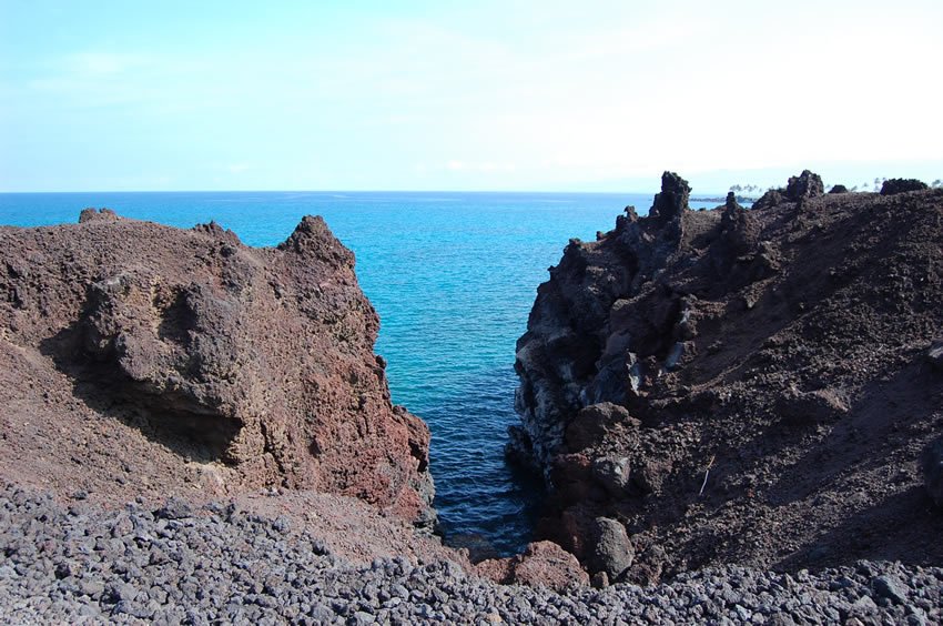 Lava cliff scenery
