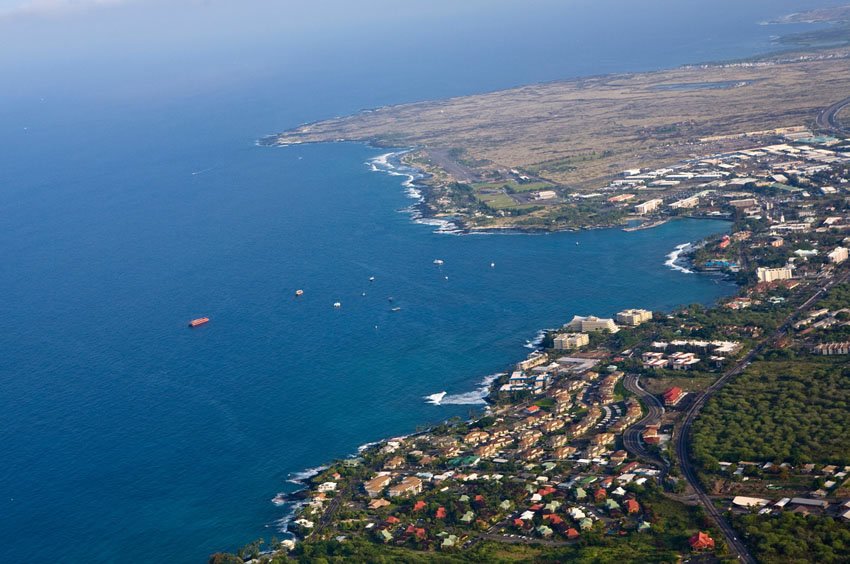 Aerial of Kailua-Kona