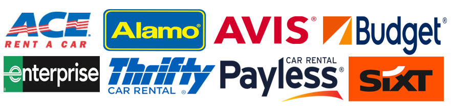 Car rental company logos