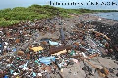 Marine debris at Kamilo Beach