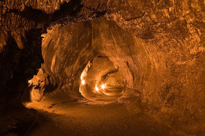 Inside the turston lava tube