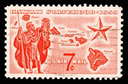 Hawaii statehood stamp