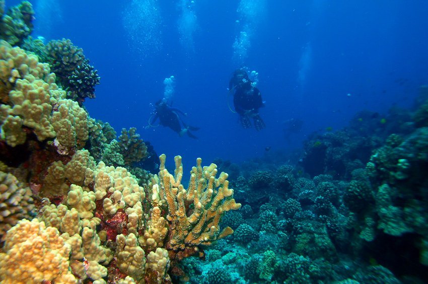 Deep sea scuba diving