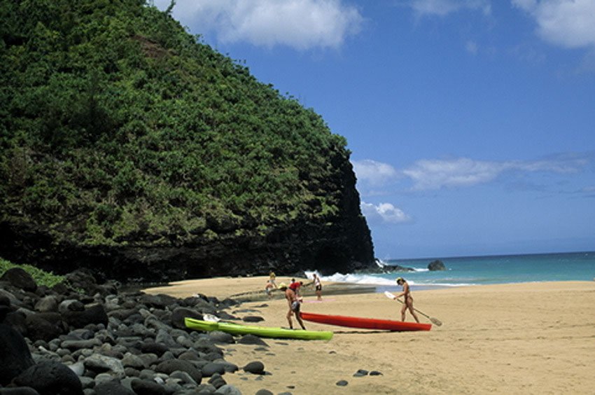 Kayaking destination on Kauai's north shore