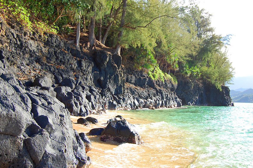 Secluded cove