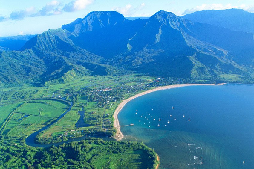 Hanalei from above