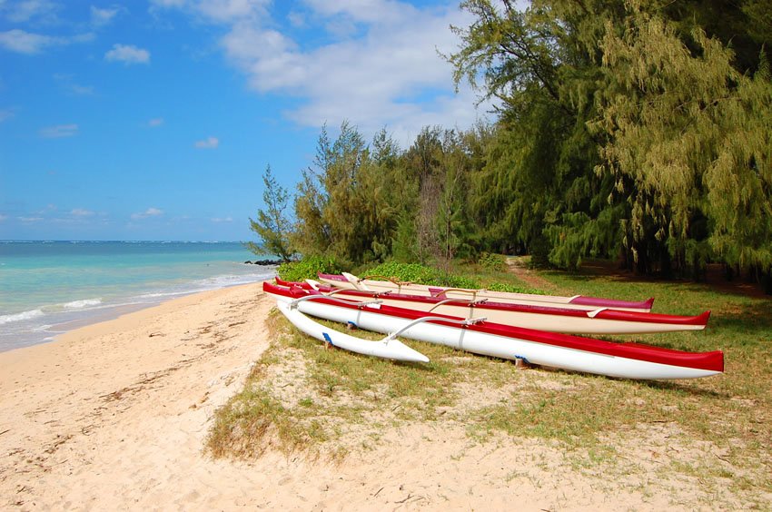 Beach canoes