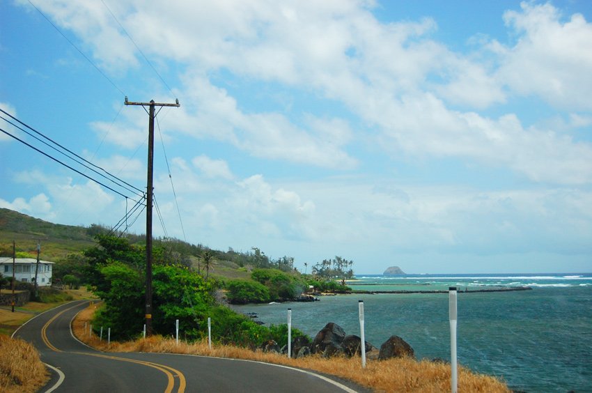 Winding road on Molokai