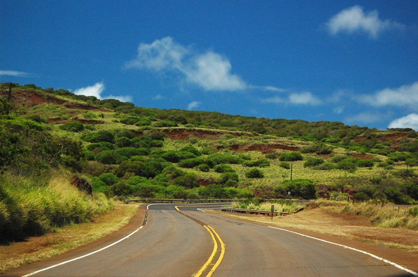 Maunaloa Highway on Molokai