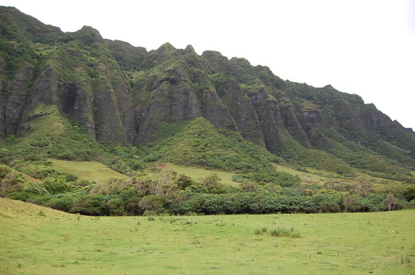 Scenic Oahu valley