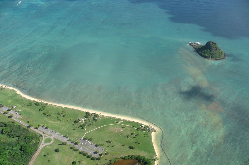 Mokoli'i Island aerial