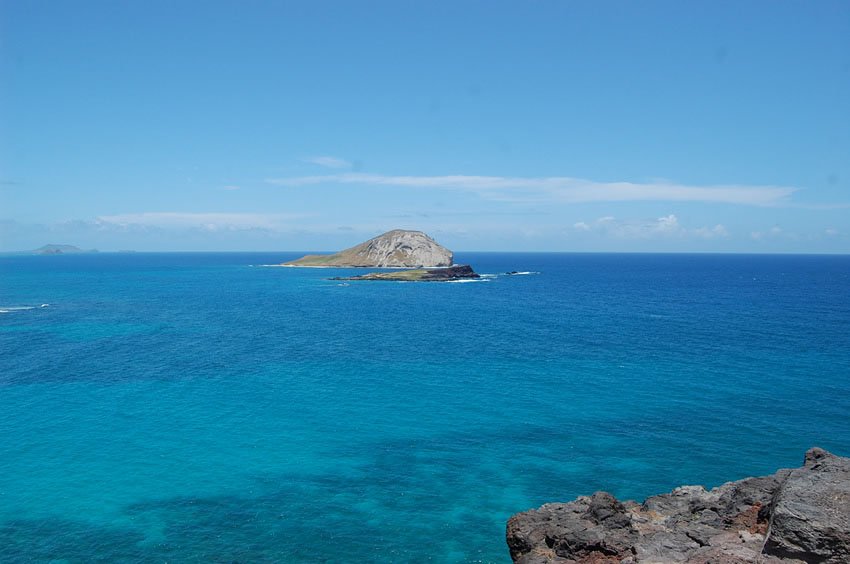 Small offshore island on Oahu