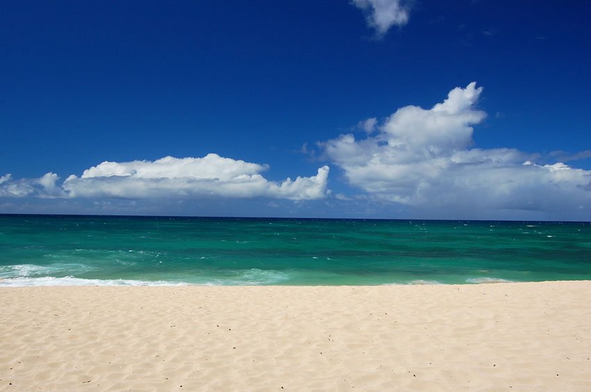 Scenic Oahu beach