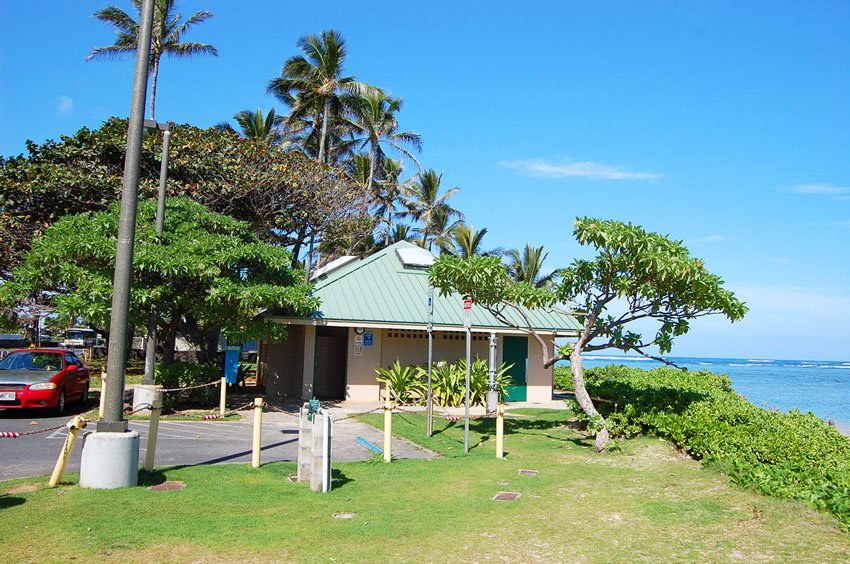 View to beach facilities