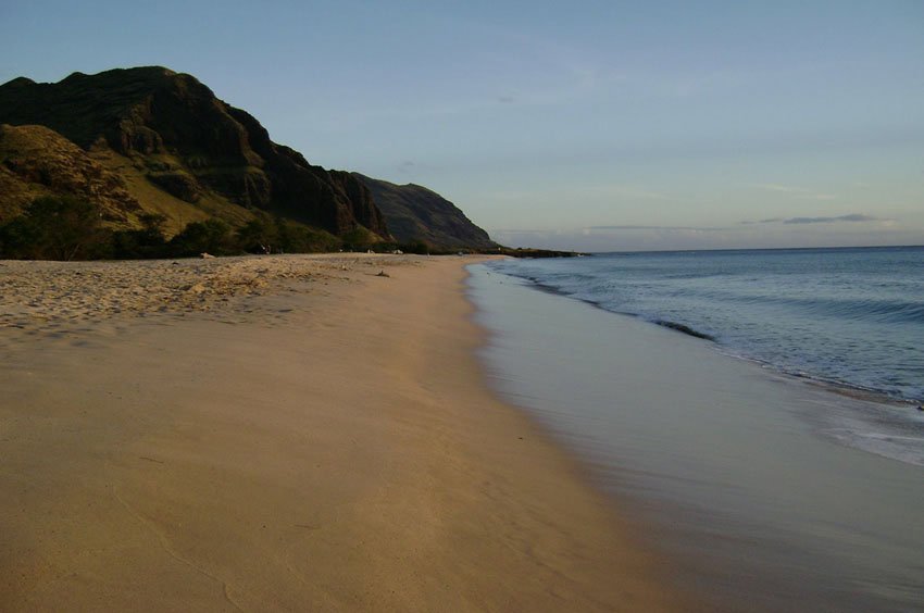 Remote Oahu beach