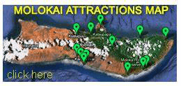 Molokai Attractions Map