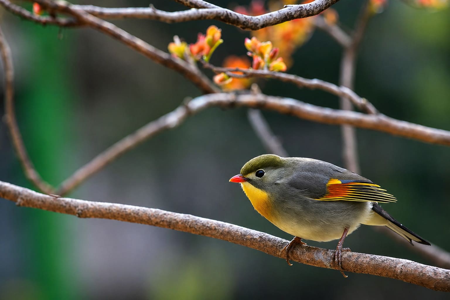 Red-Billed Leiothrix