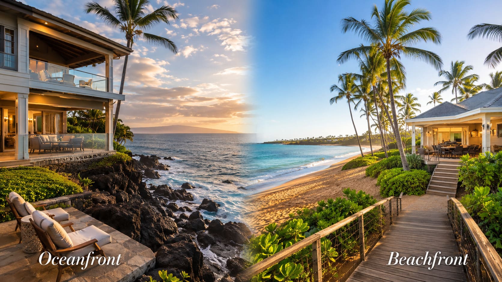 Oceanfront vs Beachfront Hawaii Vacation Rentals: What Is the Difference?