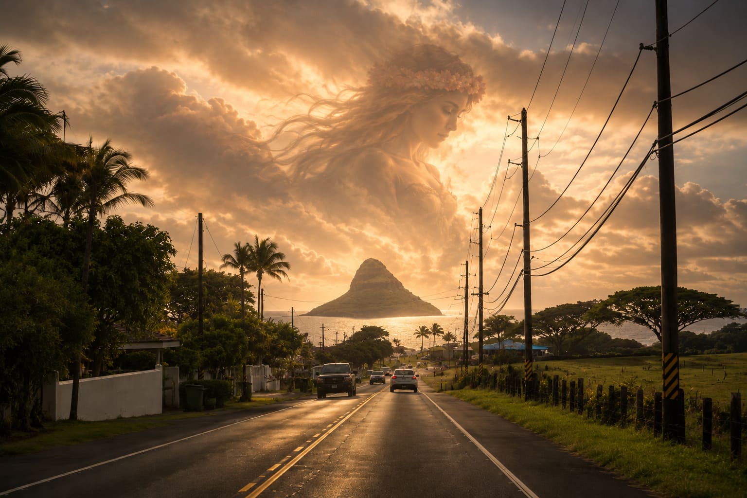 The Island That Grows and Shrinks Along the Windward Drive
