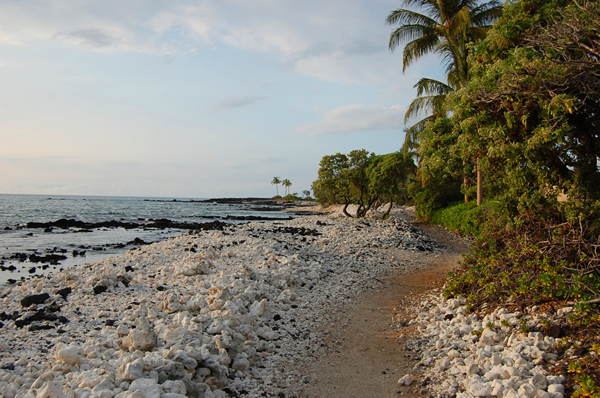 Scenic Waikoloa Trail by the Sea