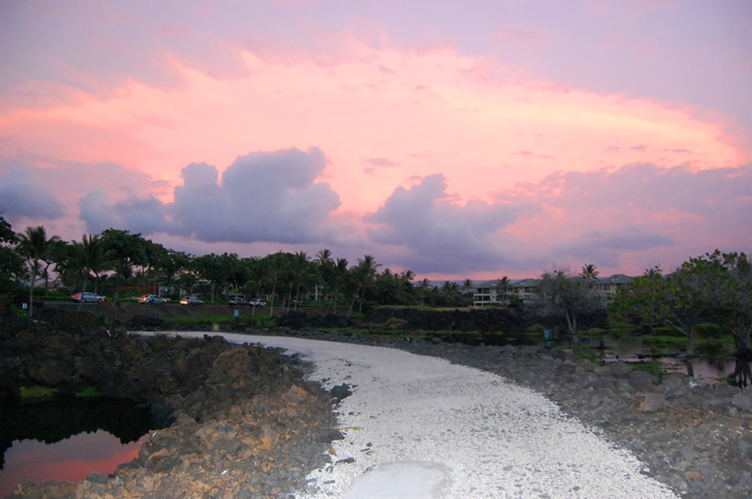 Sunset at Anchialine Ponds 2