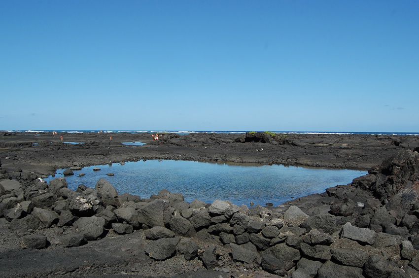 Surrounded by Lava Rocks