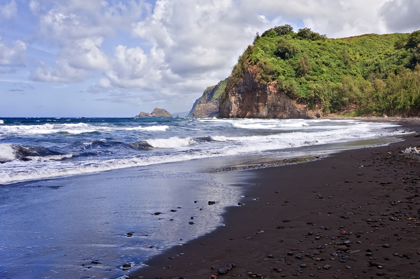 Waves Crashing on Shore