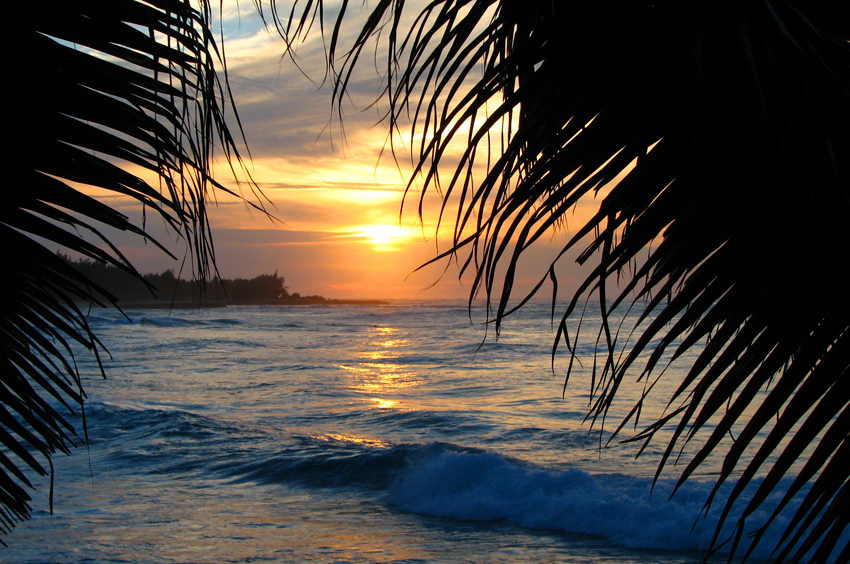 Sunset at the Turtle Bay Resort Oahu