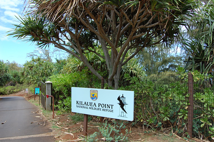 Entry to Kilauea Wildlife Refuge
