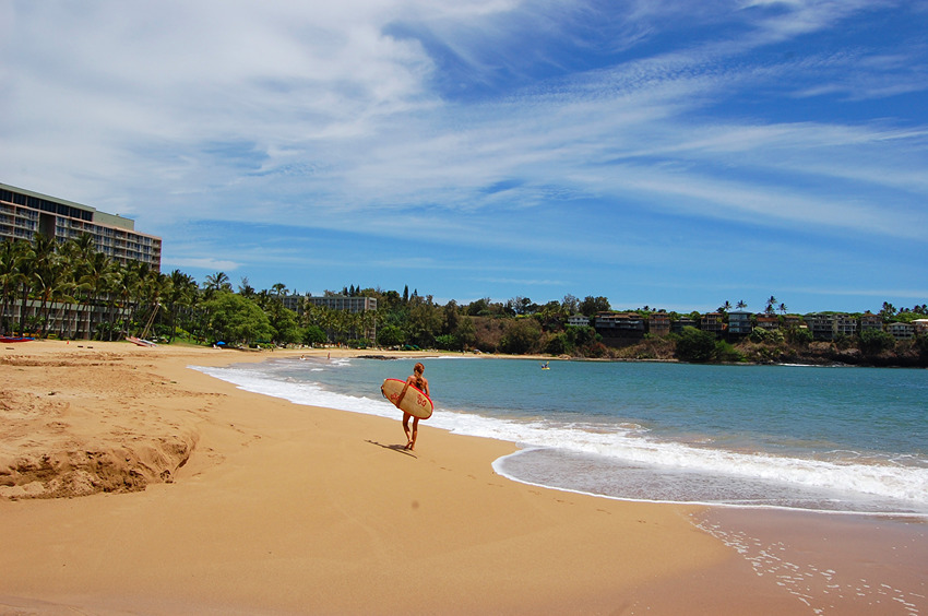 Popular Beach Among Surfers