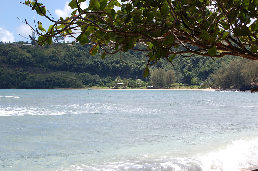 Kalihiwai Bay in the Distance