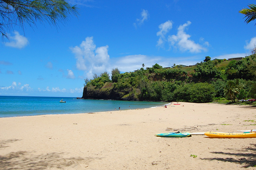 Kayaks on the Beach