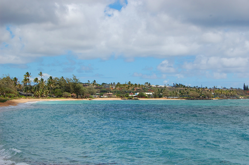 Overlooking Kapaa Beach