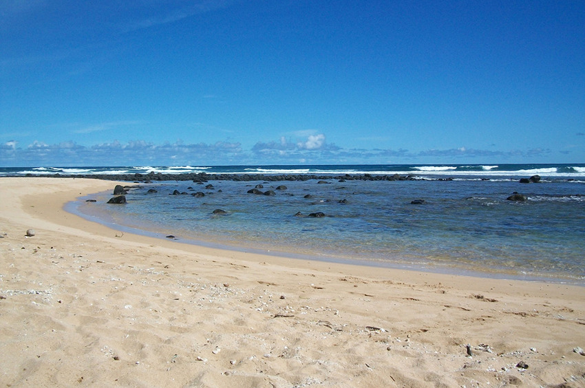 White Sand Beach at Papaa Bay