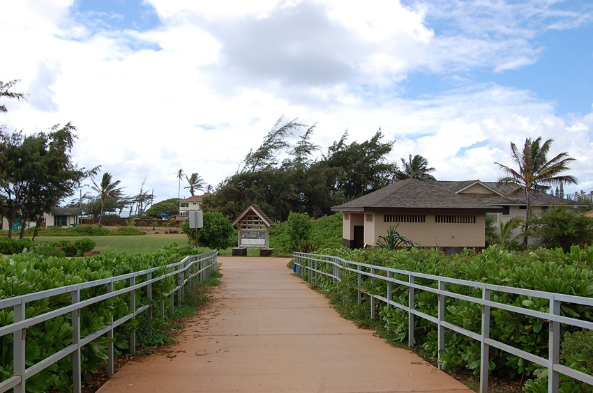 Walkway to the Park from the Bridge