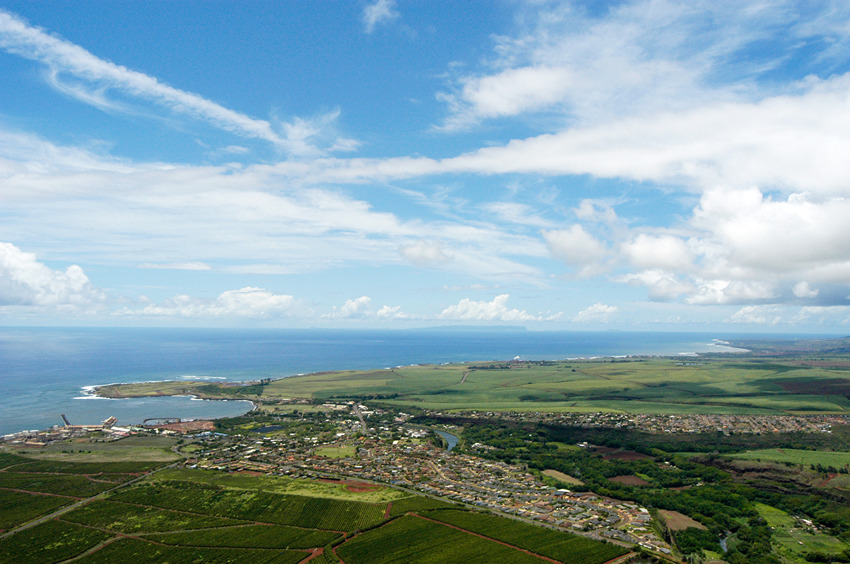 Aerial of Eleele and Hanapepe