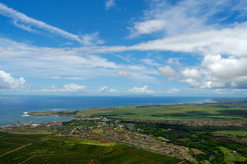 Aerial of Hanapepe and Eleele