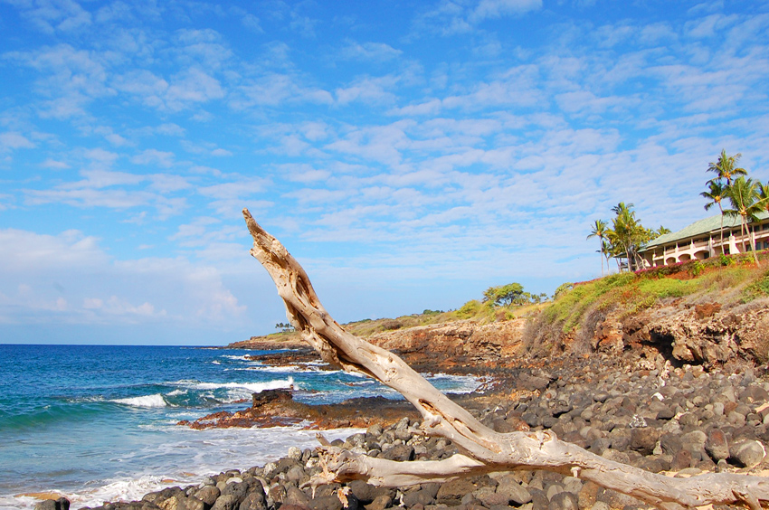 Manele Resort in the Distance