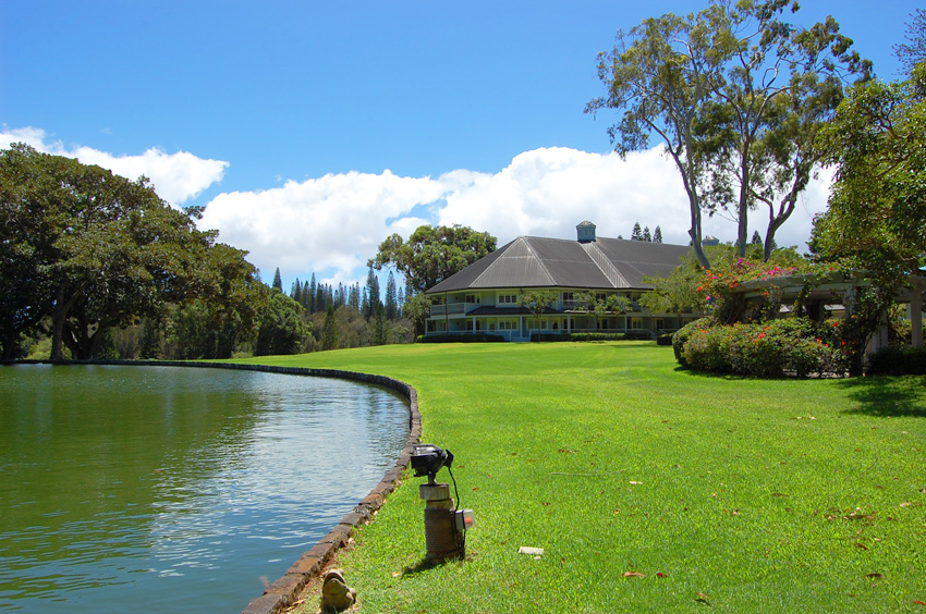 Lodge View Near the Pond