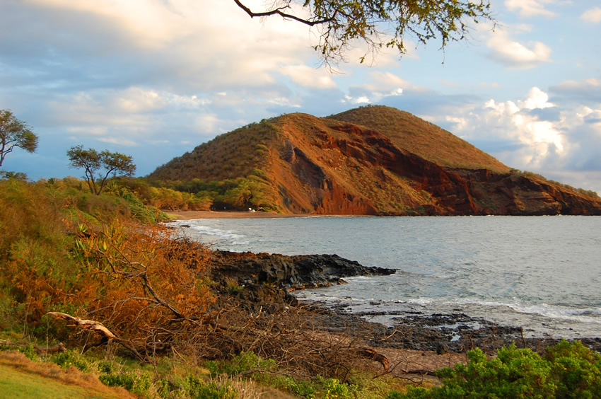 Puu Olai Red Hill at Sunset