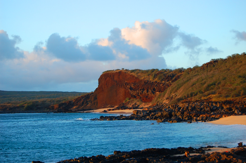 The Second White Sand Beach Cove at Sunset
