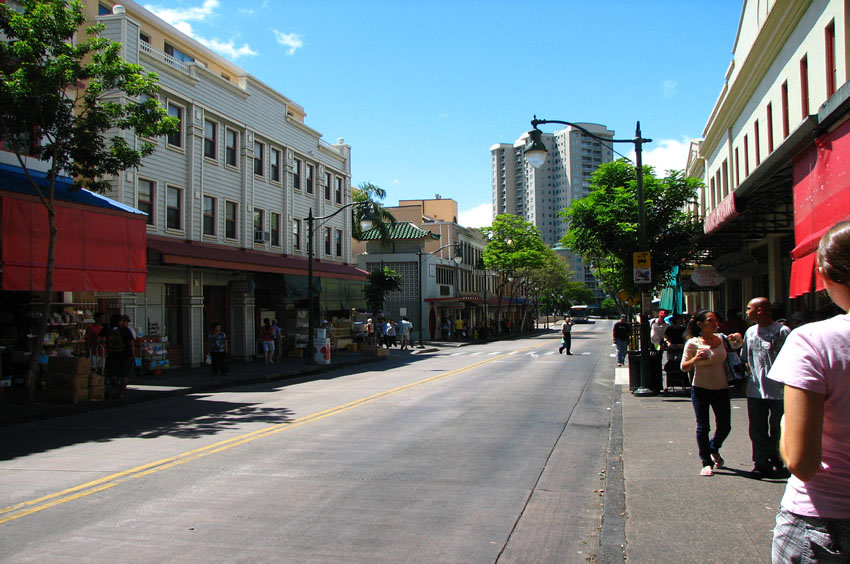 Walking in Chinatown