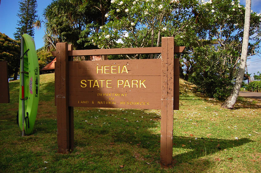 Heeia State Park Sign