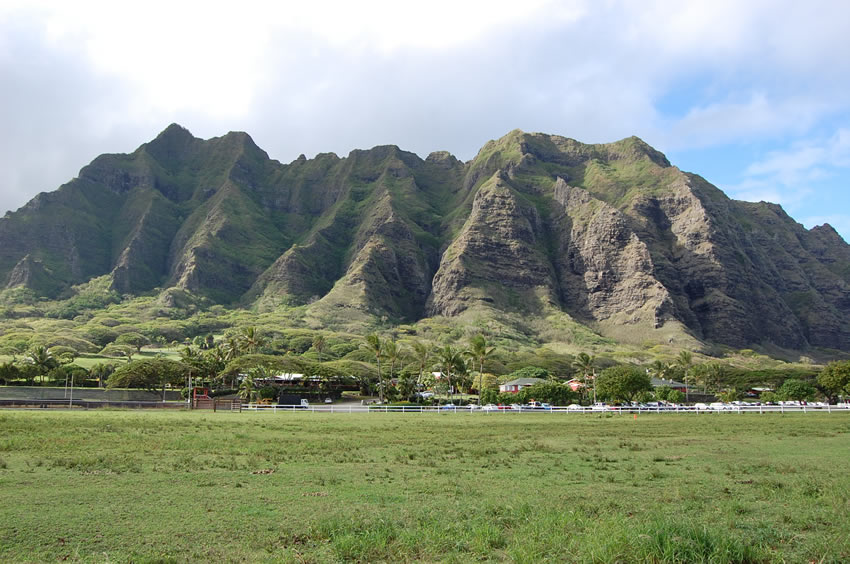 Backed by Tall Mountains